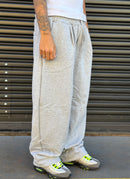 CALÇA BAGGY MOLETOM CINZA