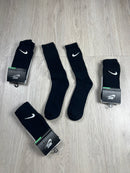 MEIA NK SWOOSH PRETA BORDADA