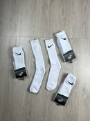 MEIA NK SWOOSH BRANCA BORDADA