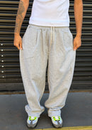 CALÇA BAGGY MOLETOM CINZA