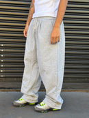 CALÇA BAGGY MOLETOM CINZA