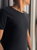 CAMISA CANELADA PRETA