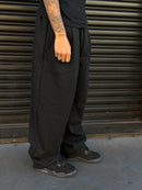 CALÇA BAGGY MOLETOM PRETA